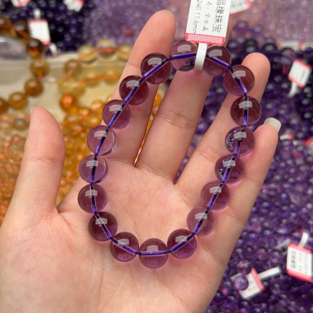未镶嵌手链水晶紫水晶