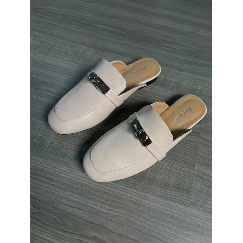 锁扣包头半拖时尚平底6507