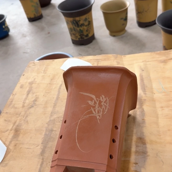 紫砂紫砂花盆d d f f