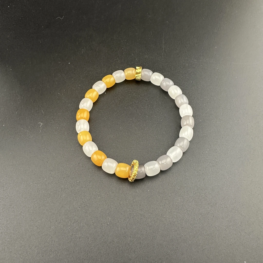 BY1213FXH标504 北玉精选 和田玉手串 多样性发货