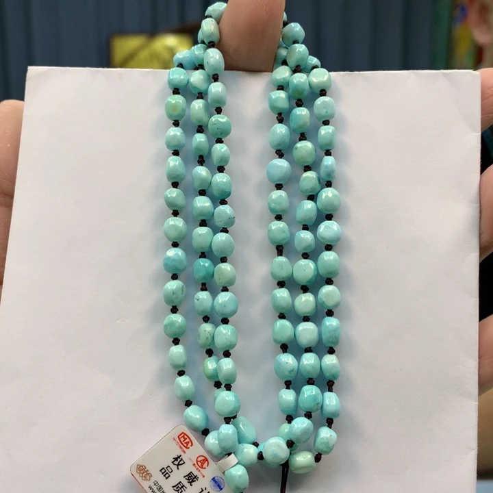 未镶嵌绿松石长链