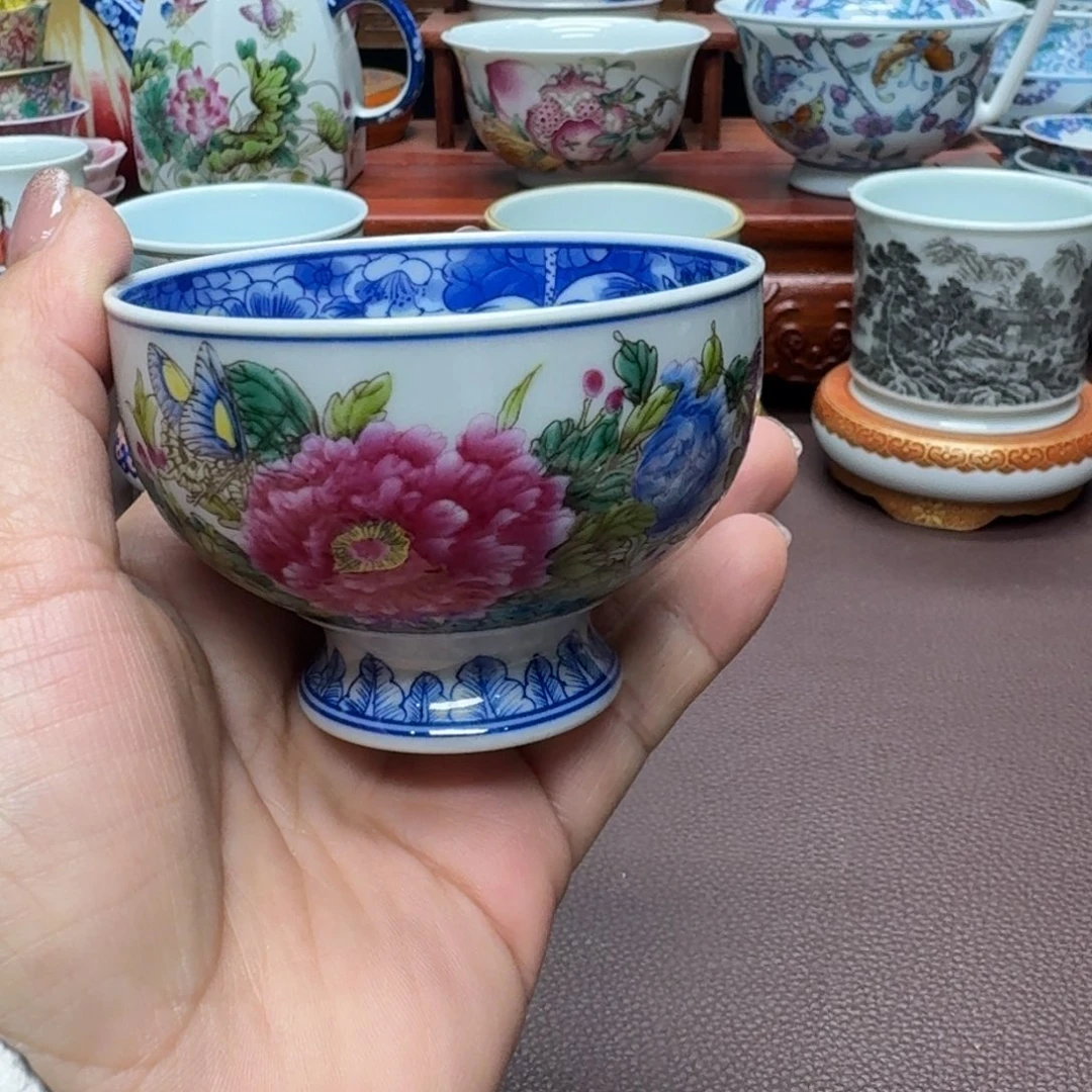 瓷片景德镇仿古手工制作精品展示