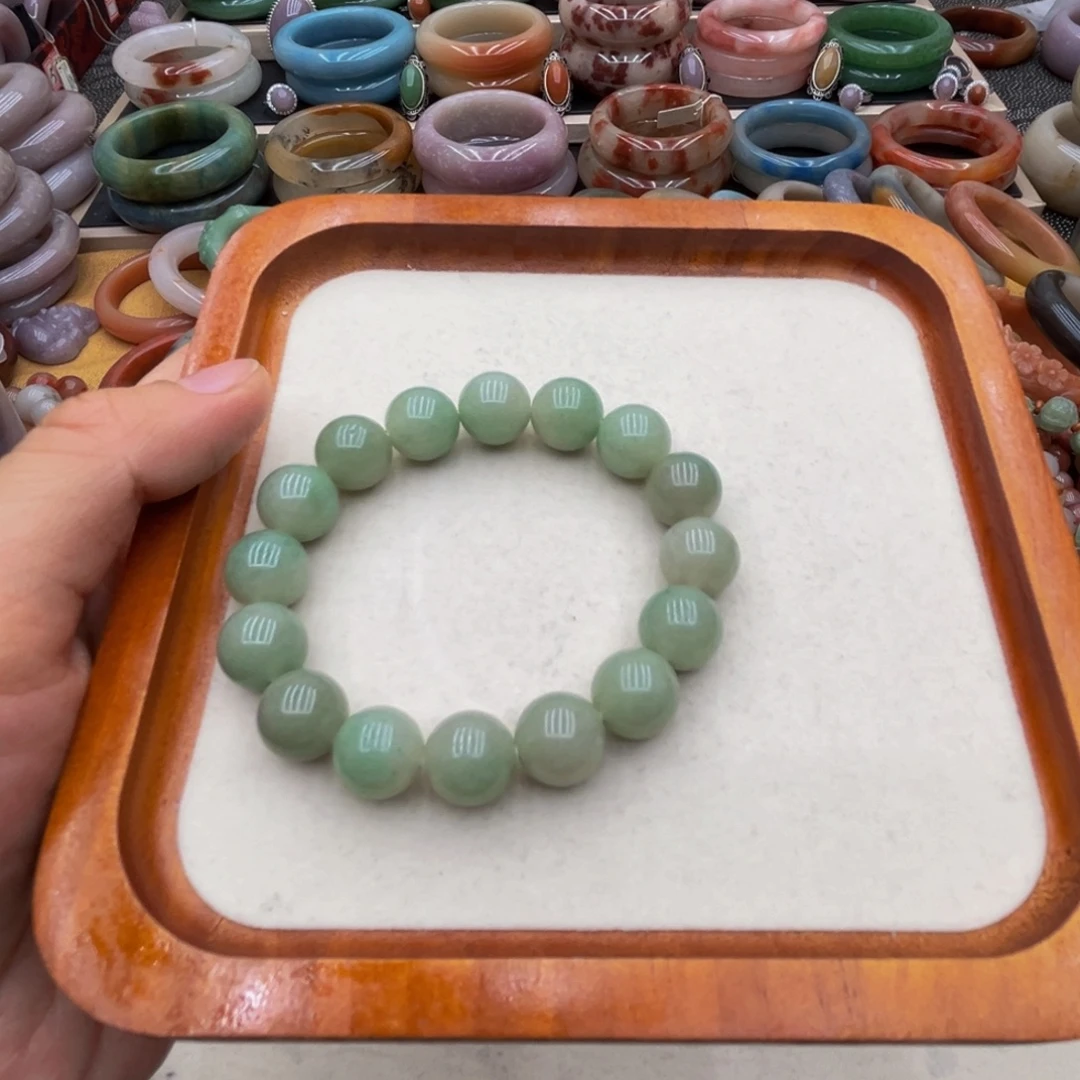 石英岩玉未镶嵌圈口60