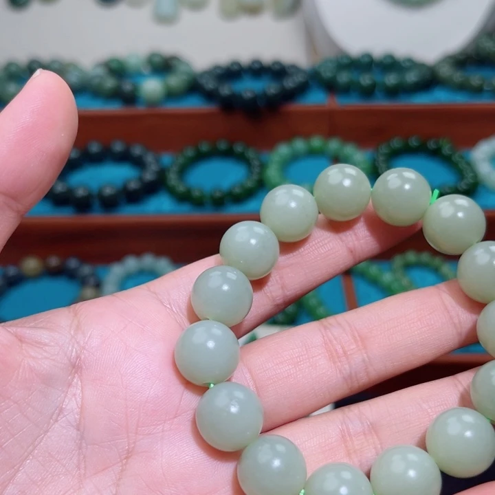 和田玉未镶嵌手链卡14