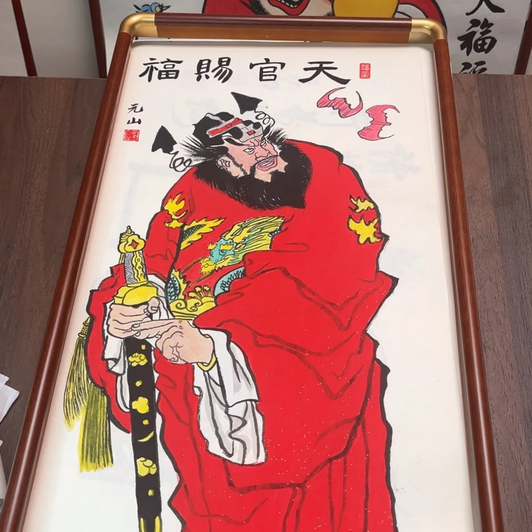 国画纯手绘禅意画直播作品