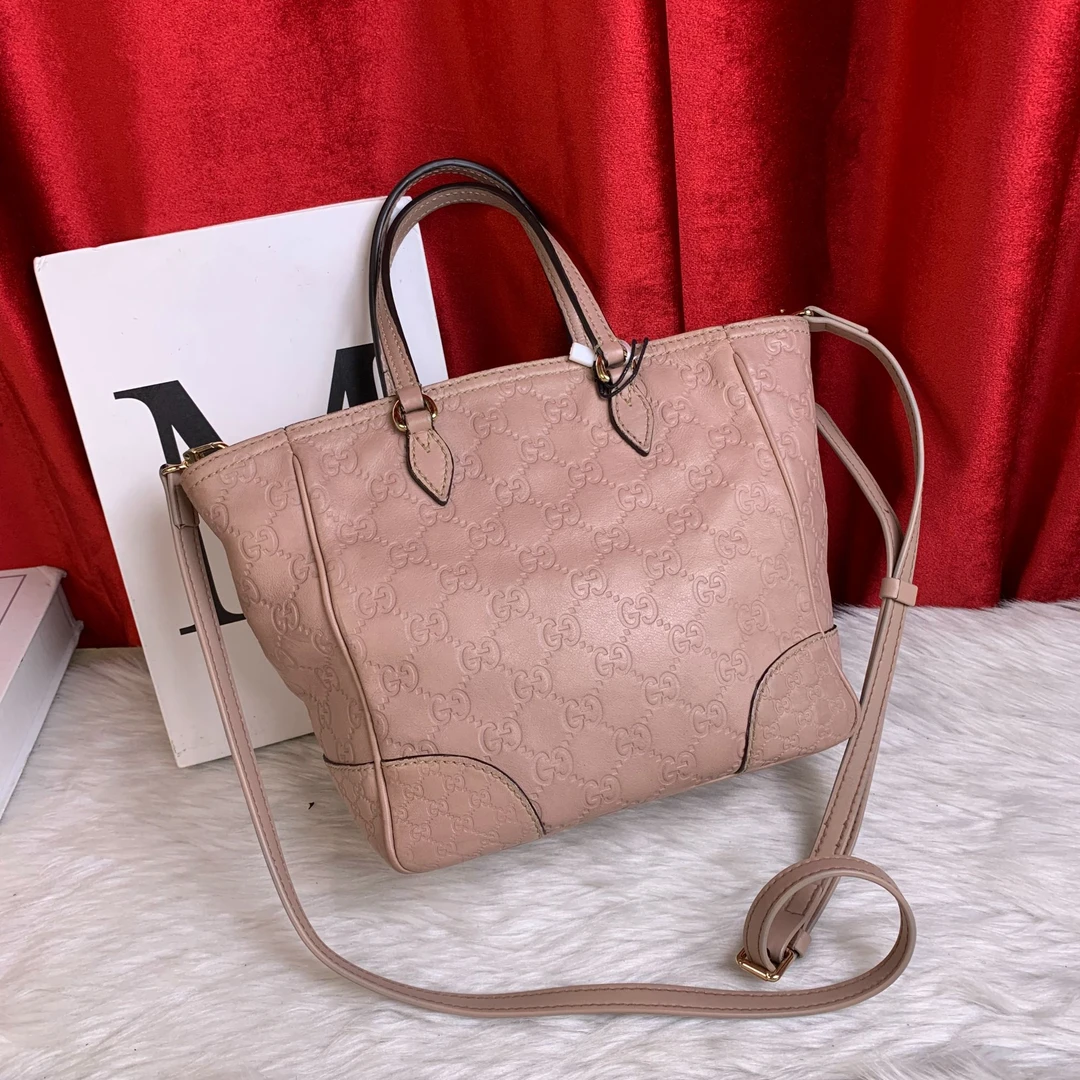 95新 GUCCI/古驰 粉色菜篮子/KH08526047/6047/瑕