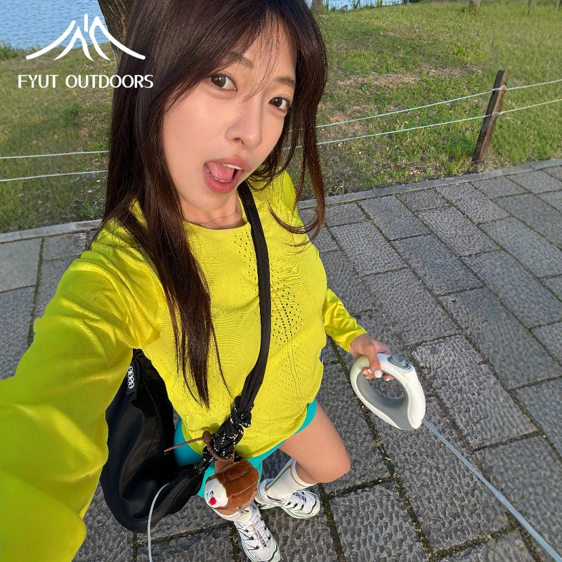 FYUT户外速干长袖超轻透气打底衣2025新款男女风洞速干跑步排汗衫