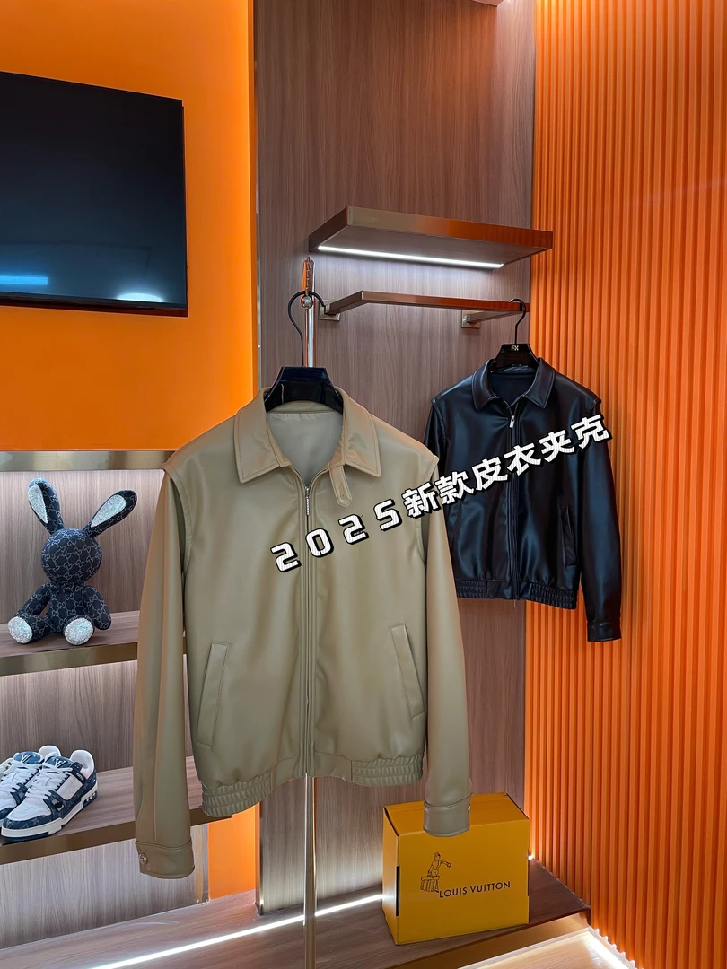 【FX-0955翻领夹克】2025新款百搭宽松简约老钱风外套