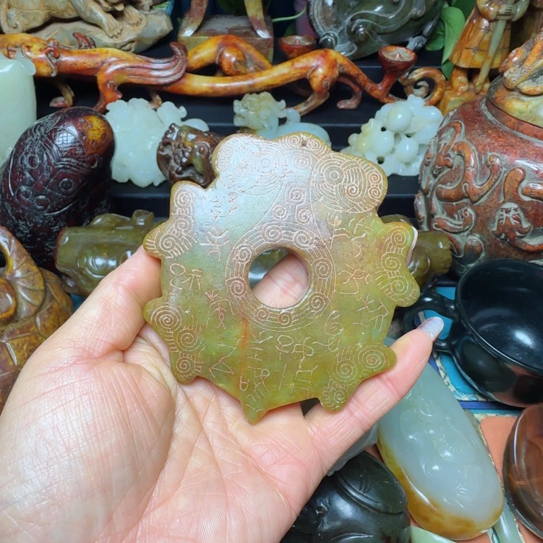 岫岩老玉（透闪石质玉）挂件未镶嵌普***龄