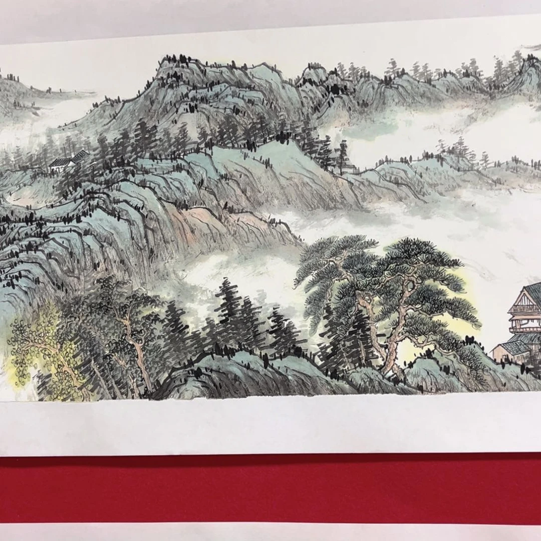 国画绘画作品多次参加