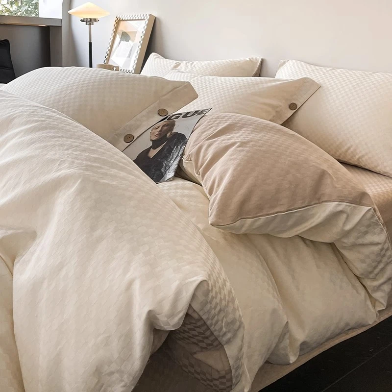 Tony长绒棉纯棉被套单件150x200简约单人被罩200x230双人1.8m被单