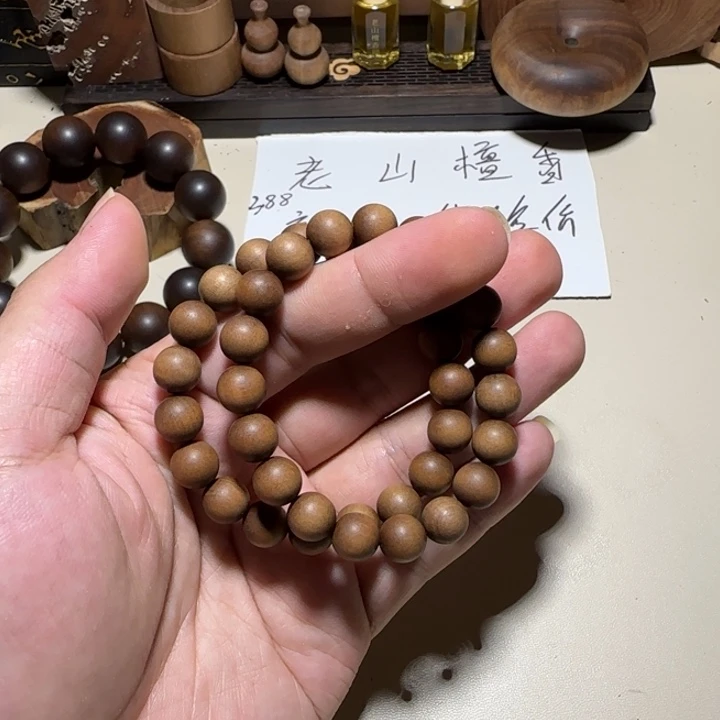 老山檀香1.0×19黑肉顺纹醇厚奶甜沉水陈化料