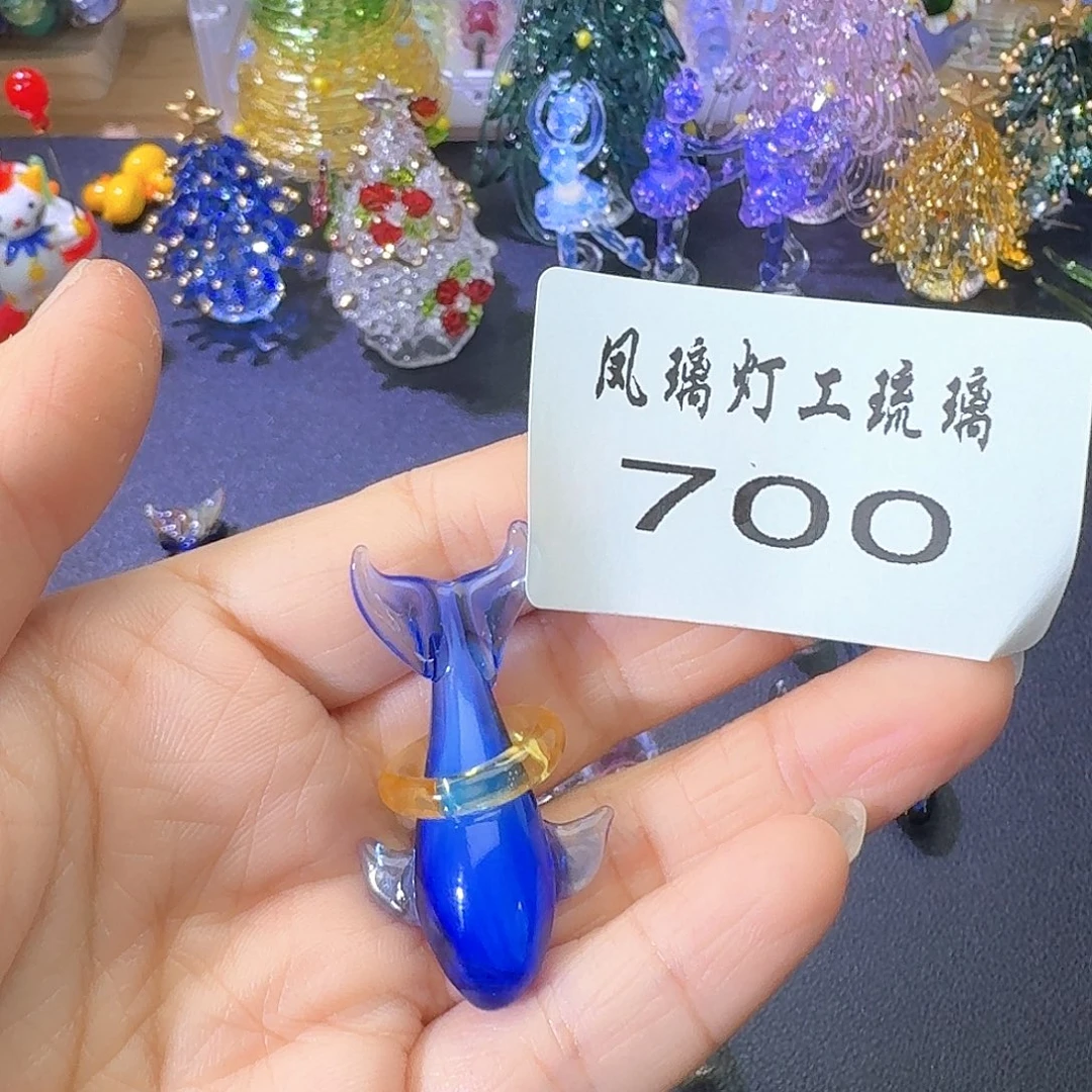 玻璃颈饰700鲸鱼吊坠