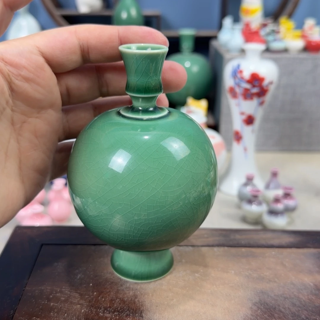 陶瓷手工小花器摆件