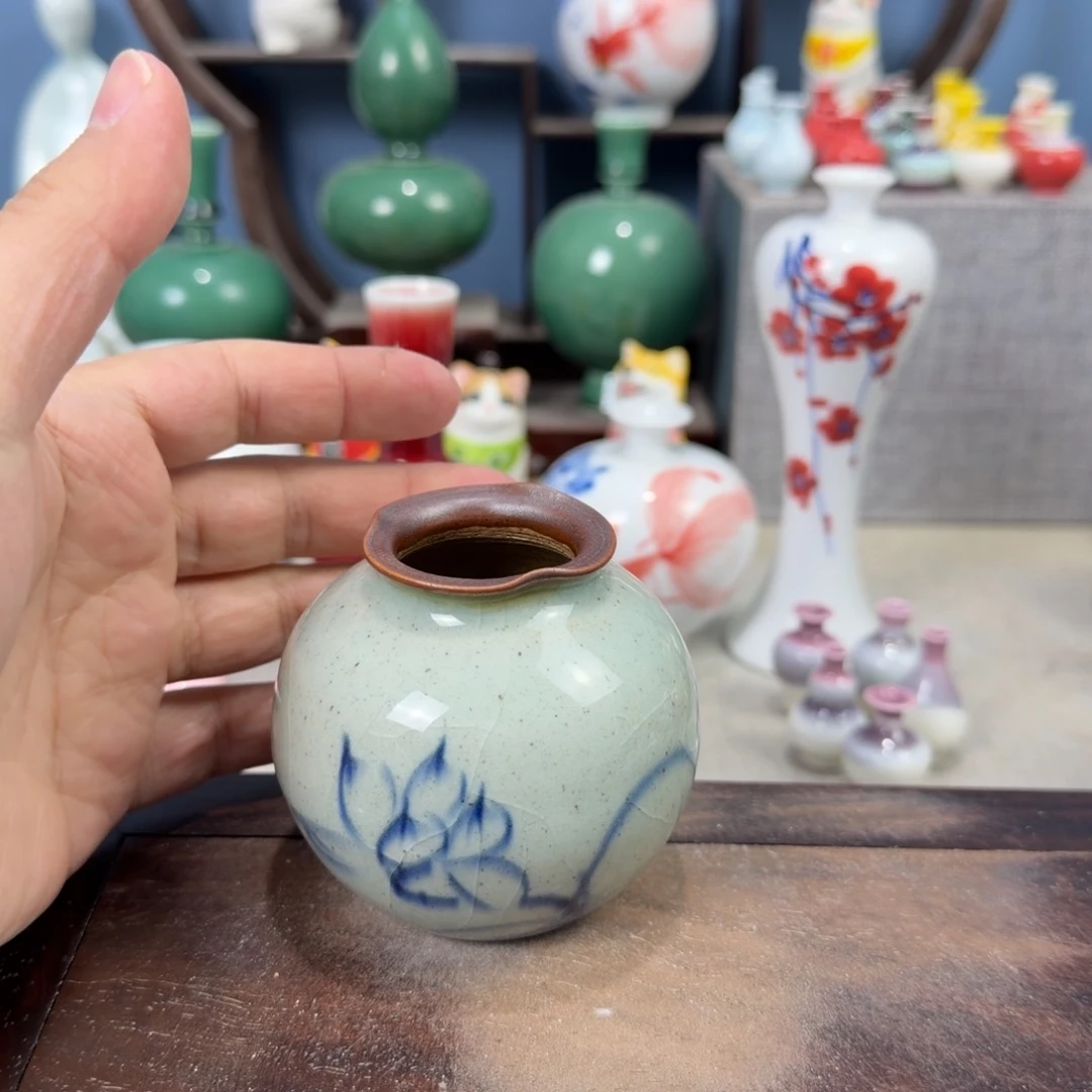 陶瓷手工小花器摆件
