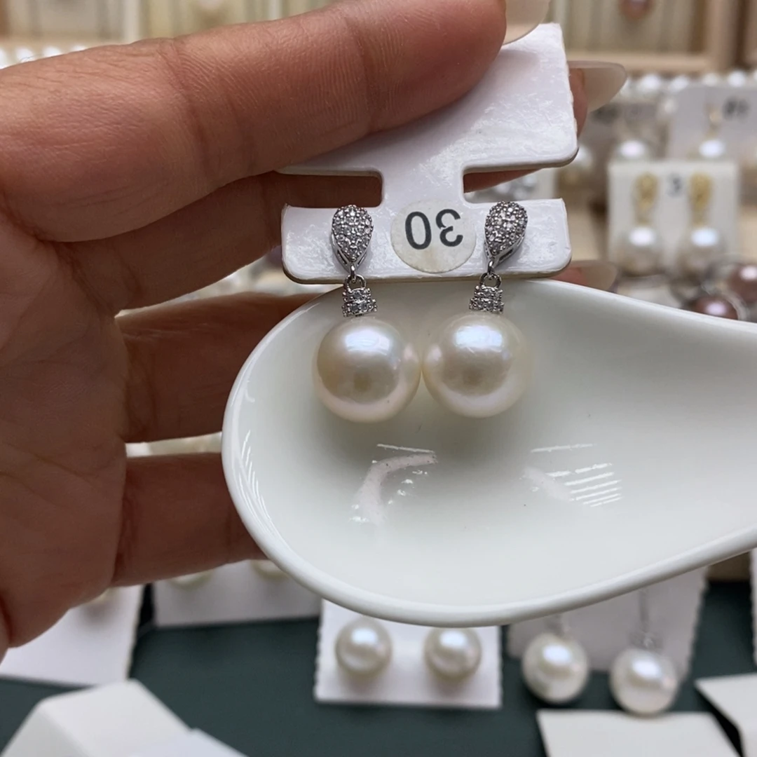 银S925镶嵌淡水珍珠颈饰