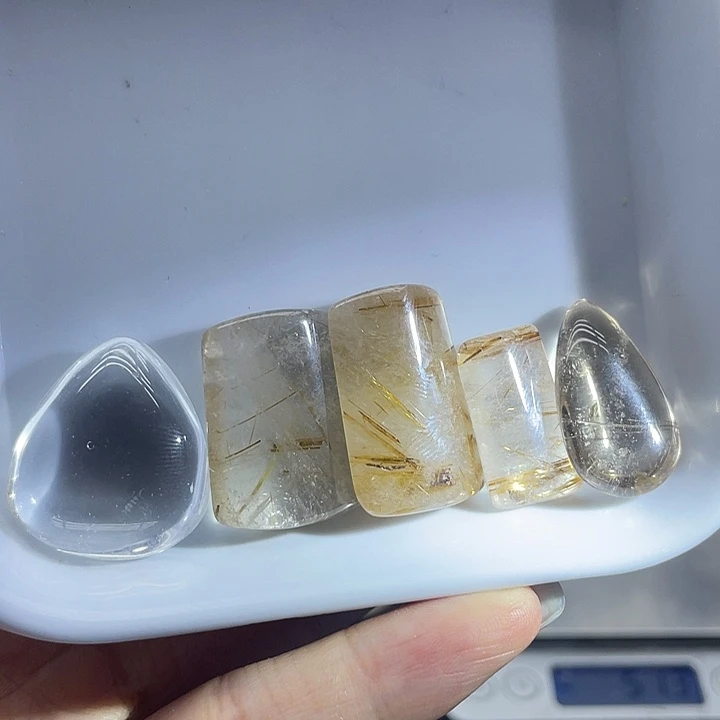 水晶珠宝半成品未镶嵌2发晶水滴