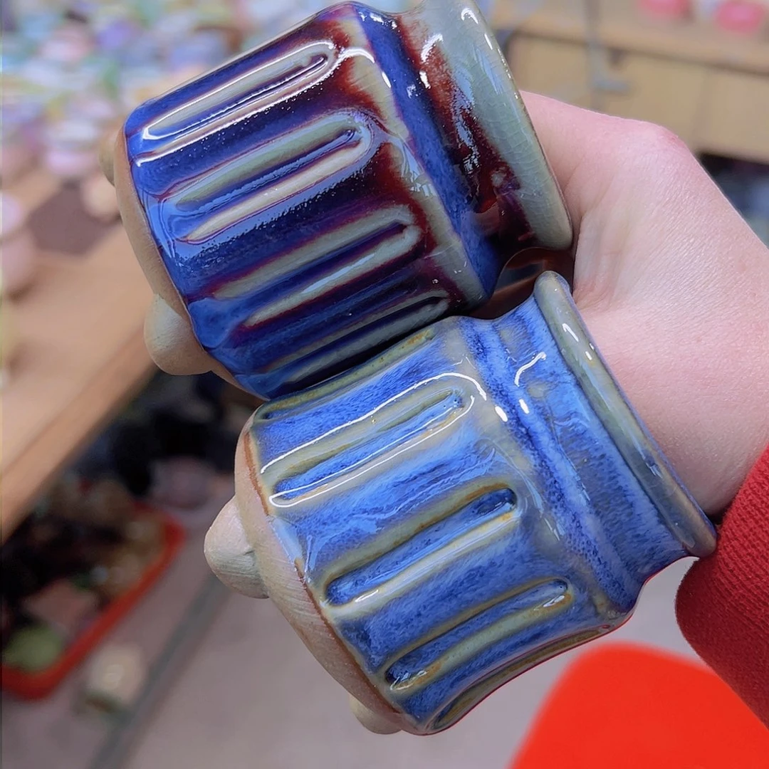 红陶陶瓷花盆当场满12包邮