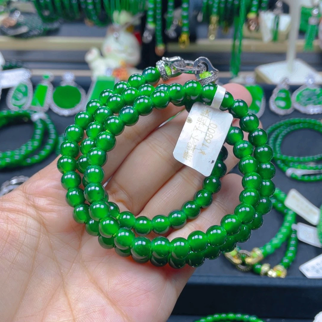 颈饰未镶嵌翡翠项链6