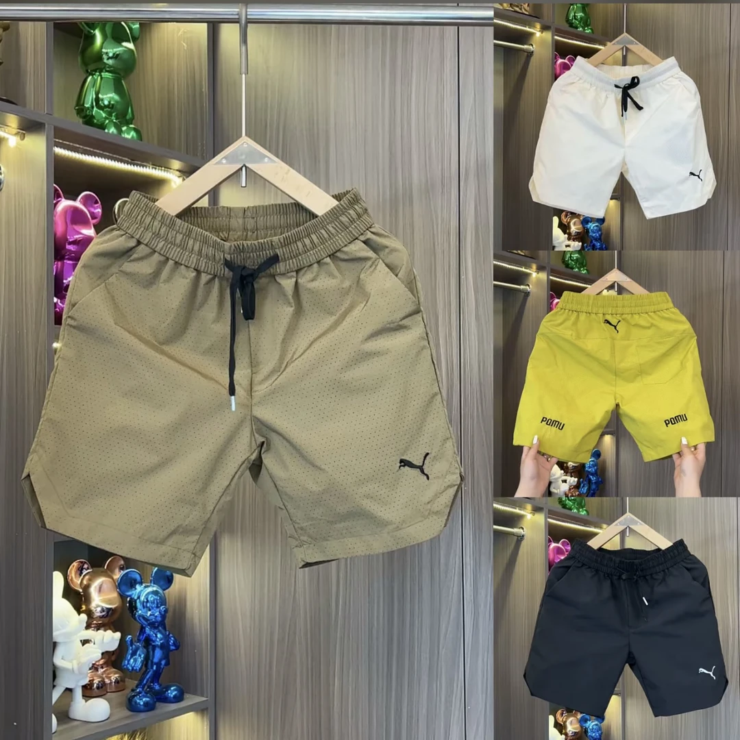 夏季男士必备刺绣简约打孔透气高档时尚百搭薄款休闲短裤F692