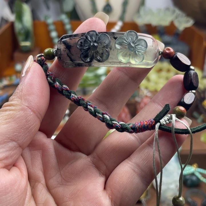 蛇纹石玉未镶嵌手链
