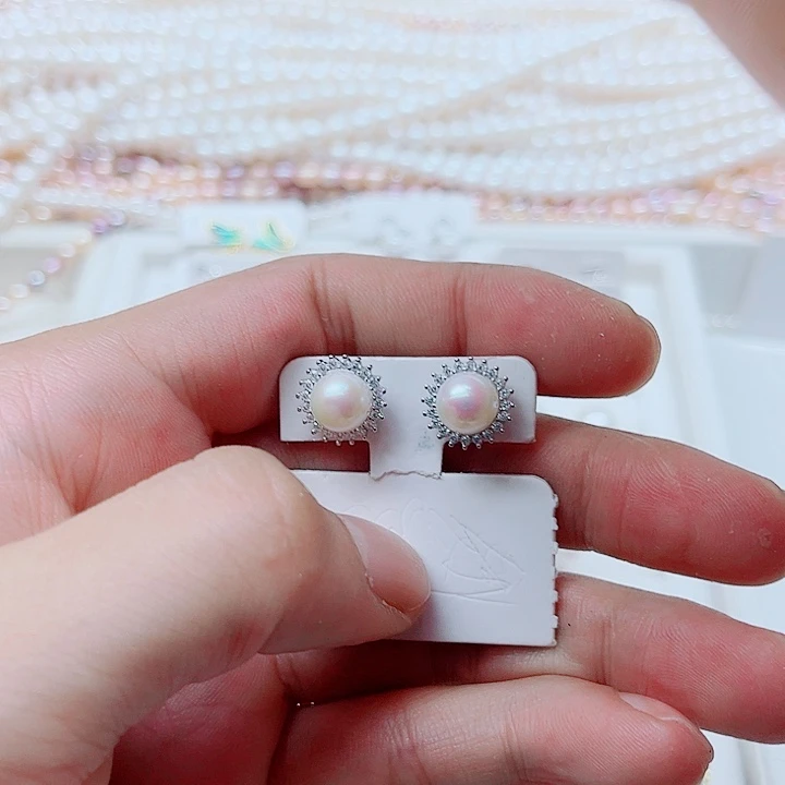 未镶嵌淡水珍珠耳饰