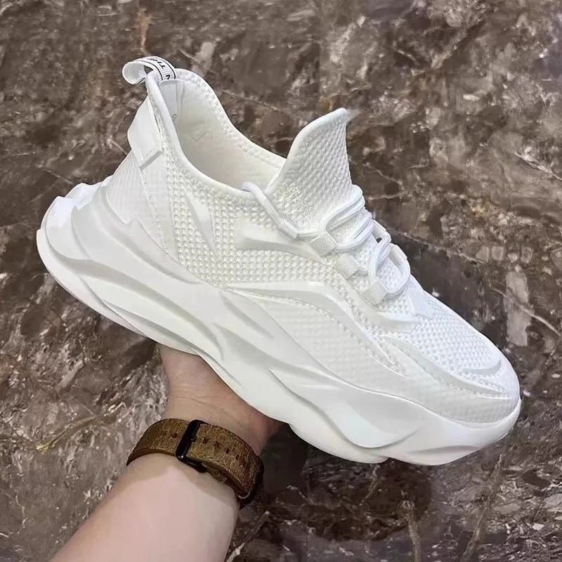 【正品】断码透气圆头系带厚底网面鞋休闲韩版时尚百搭运动鞋夏季