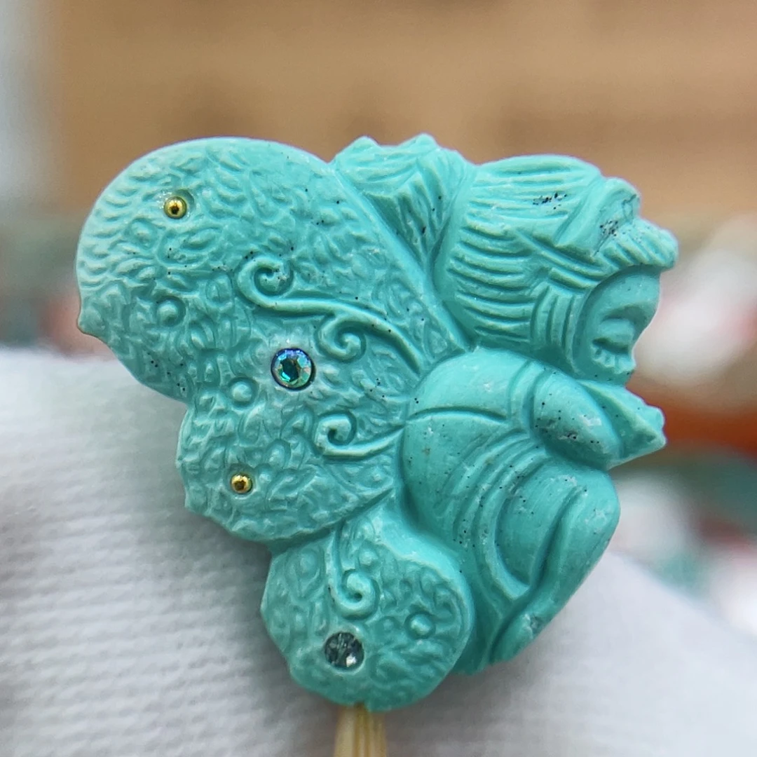 未镶嵌绿松石珠宝奇石