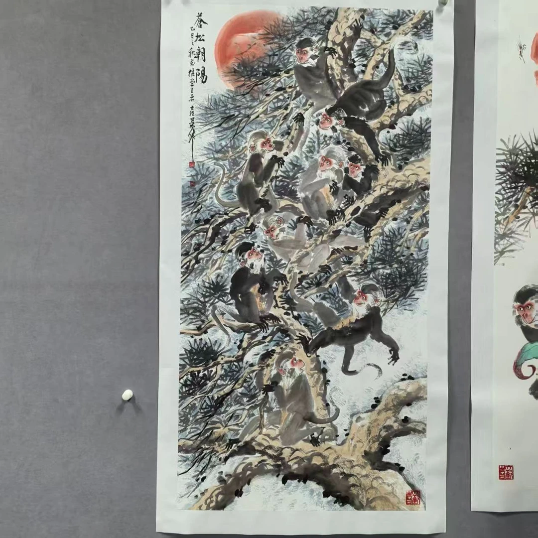 锦泉斋岳喜友亲笔手绘四尺国画作品yxy33