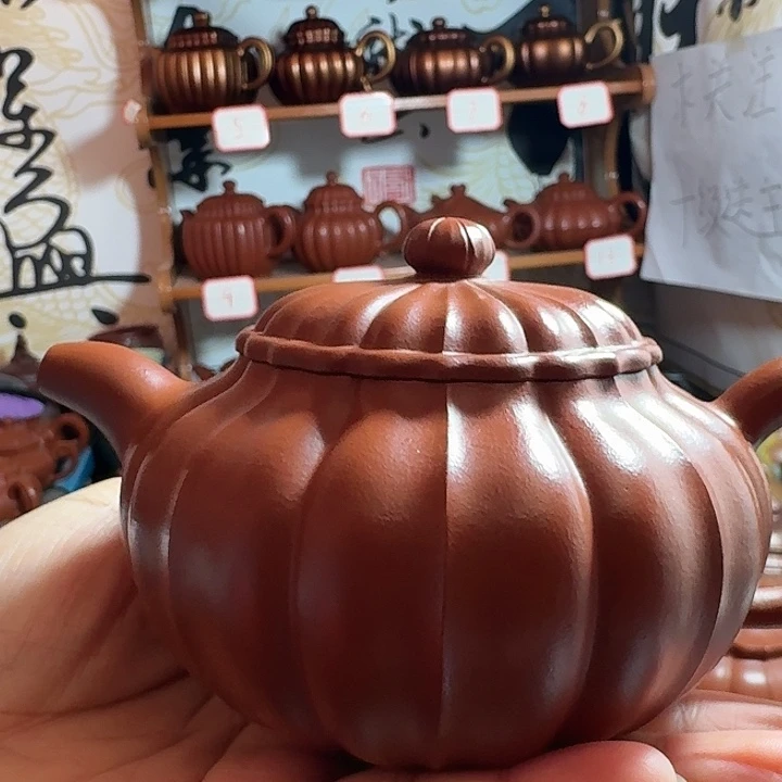 蜗***跑茶壶紫砂仿估280 c c