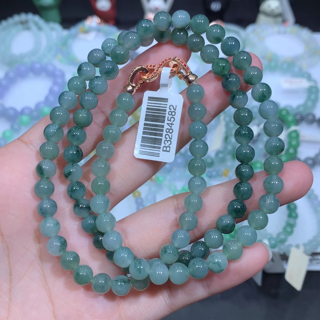 翡翠未镶嵌手串天然