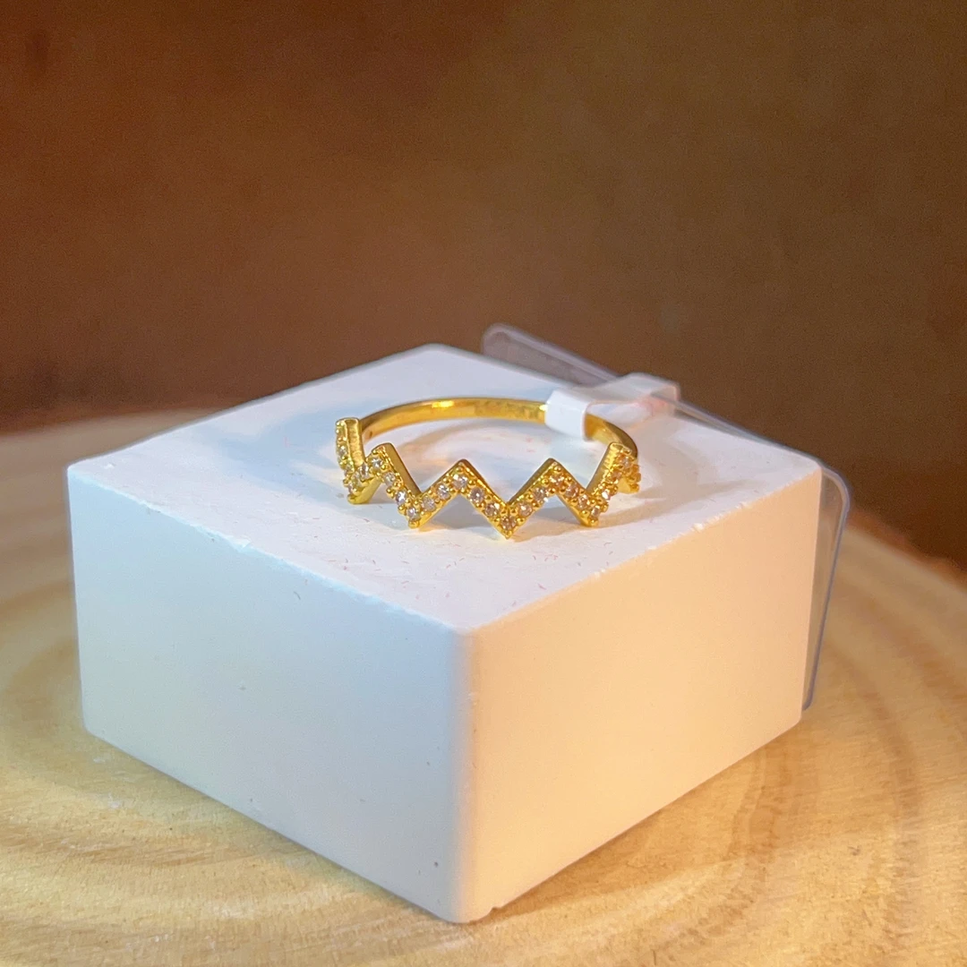 【兰兰专享】足金999 大波浪戒子 6D工艺 双12大促圣诞节