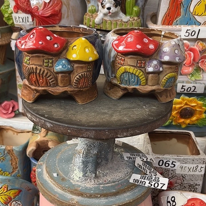 粗陶材质多肉花盆