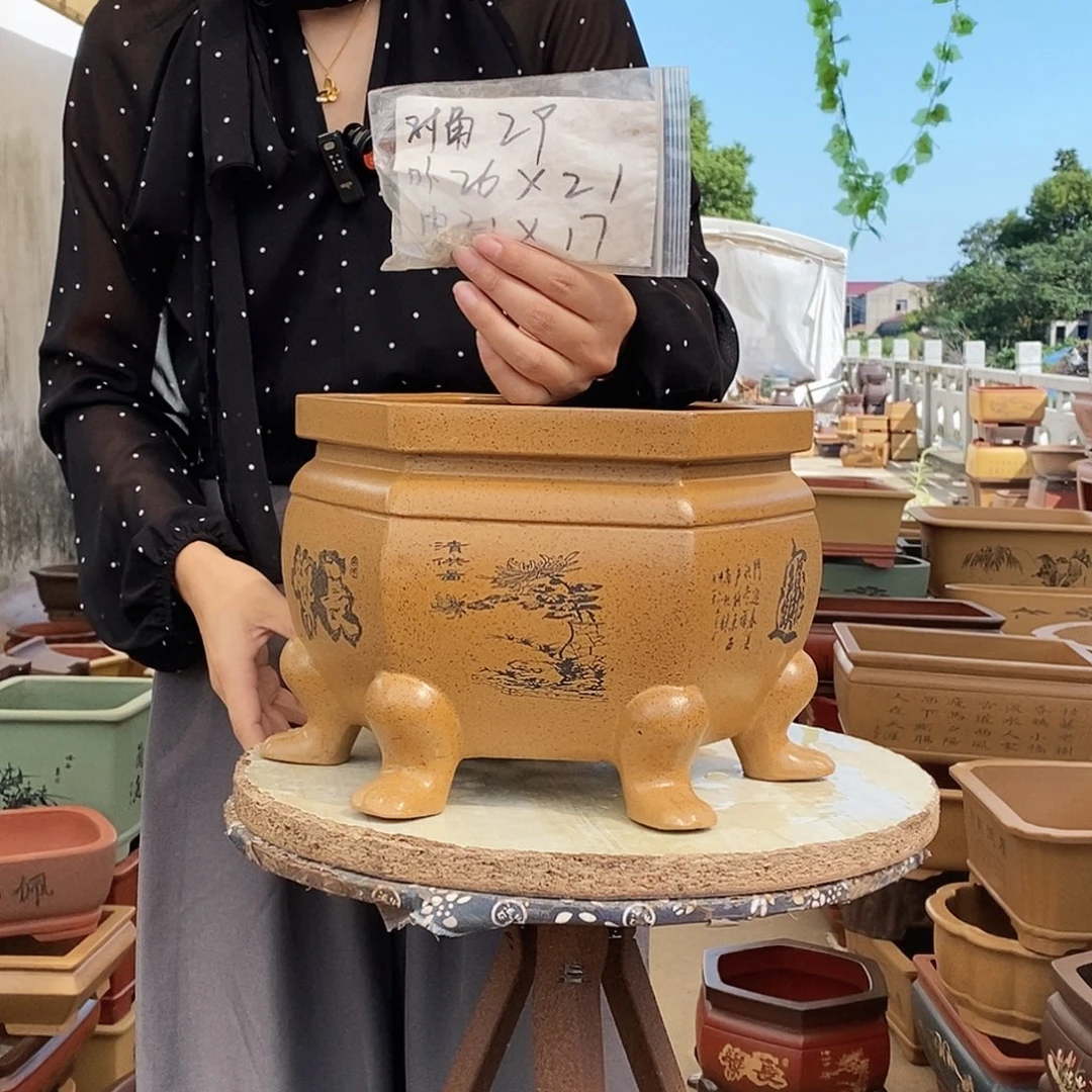 紫砂花盆紫砂花盆