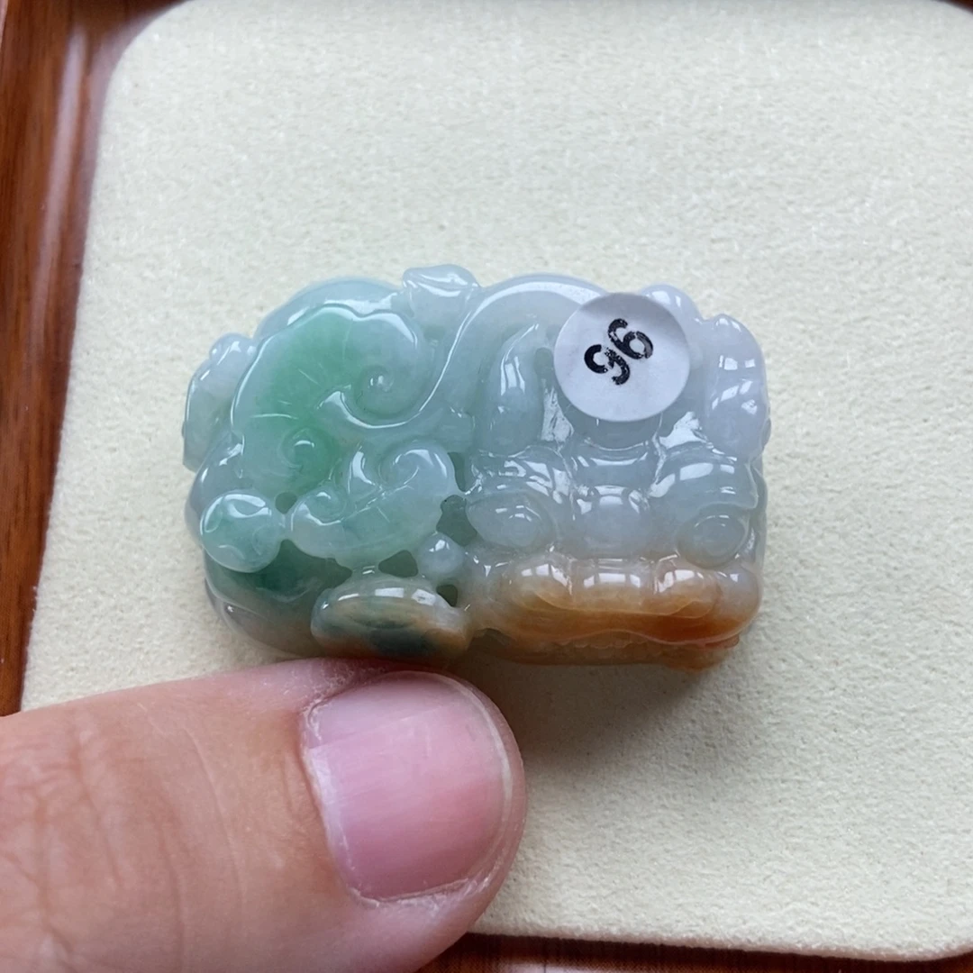 吊坠(赠链)未镶嵌翡翠霸王貔貅吊坠