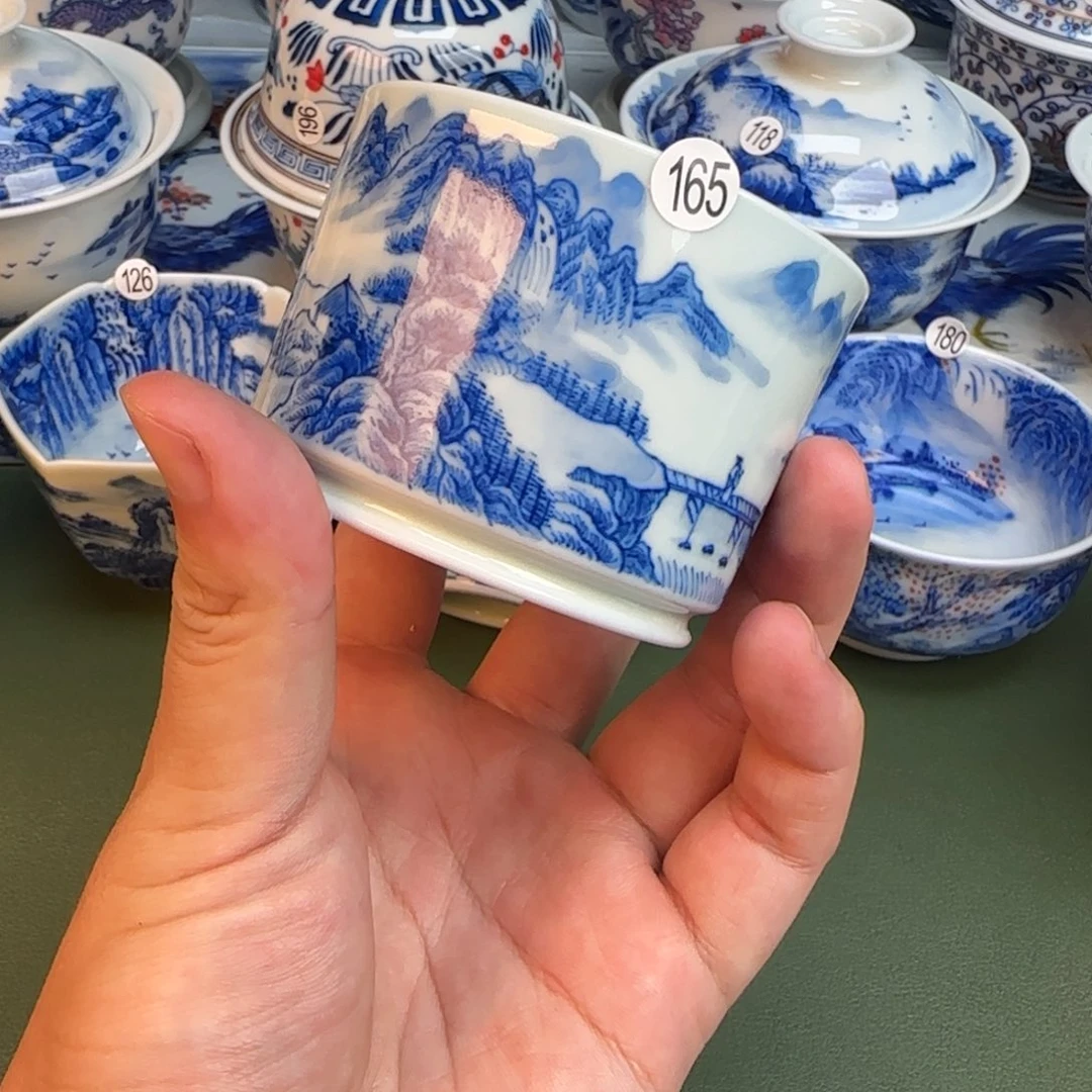 彦祖纯手工手绘茶具165