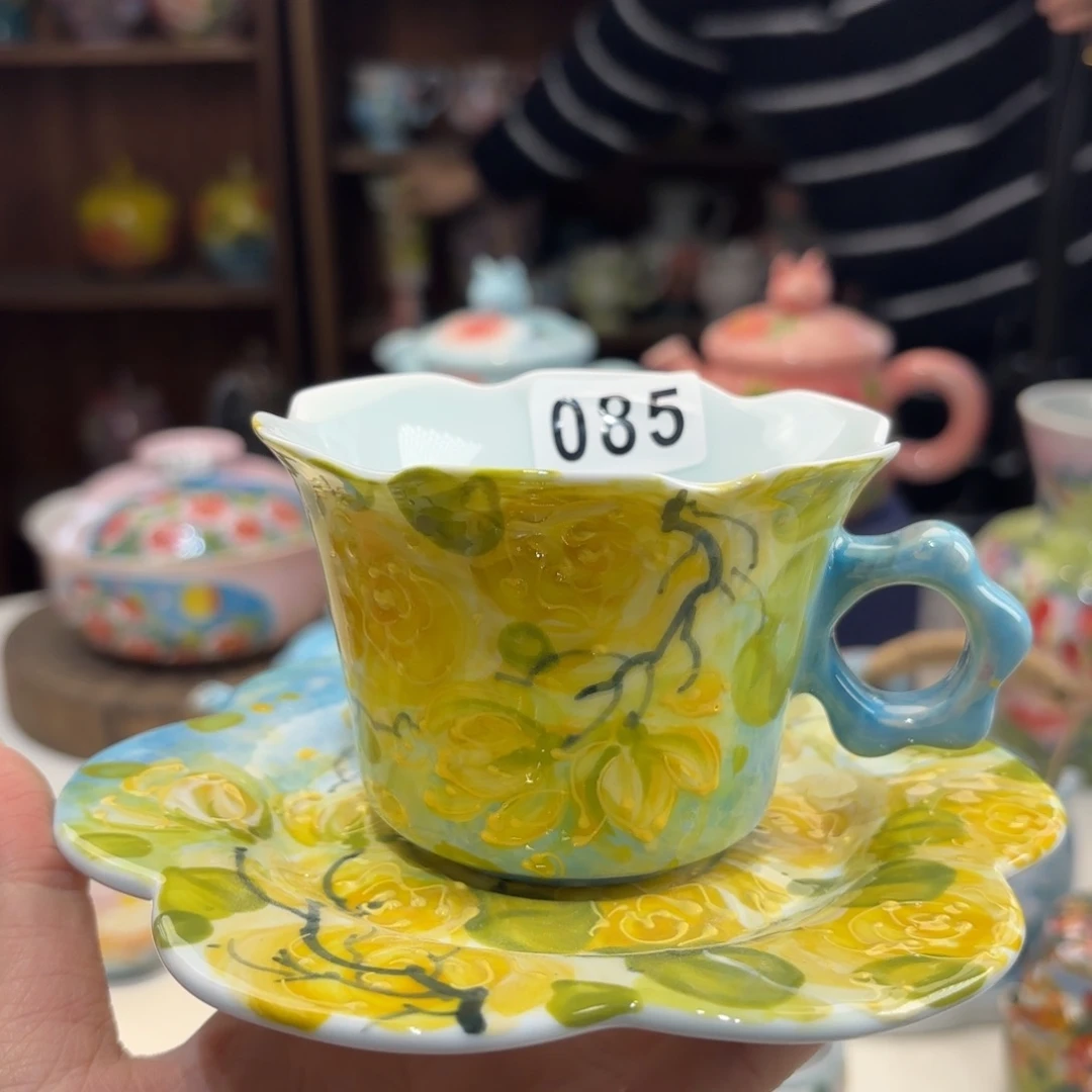 景德镇手绘高温釉下彩陶瓷茶具