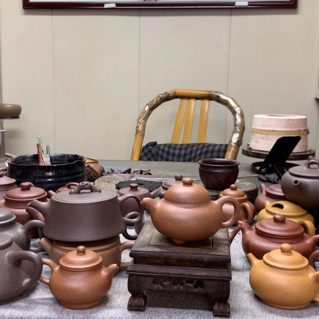 茶壶紫泥黄降坡喜瓢150 C半手工制作