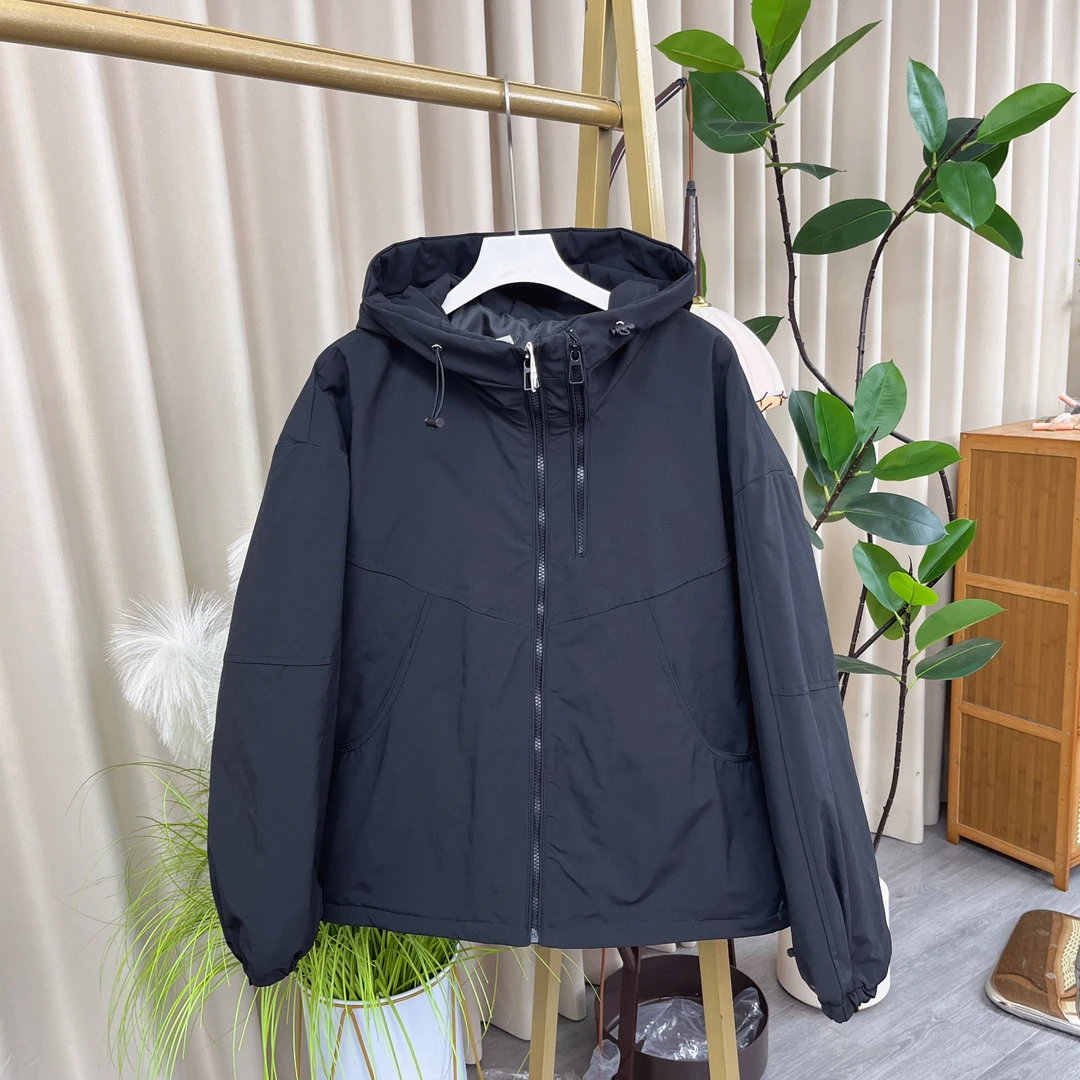 112女装棉服时尚百搭纯色连帽秋冬保暖外套