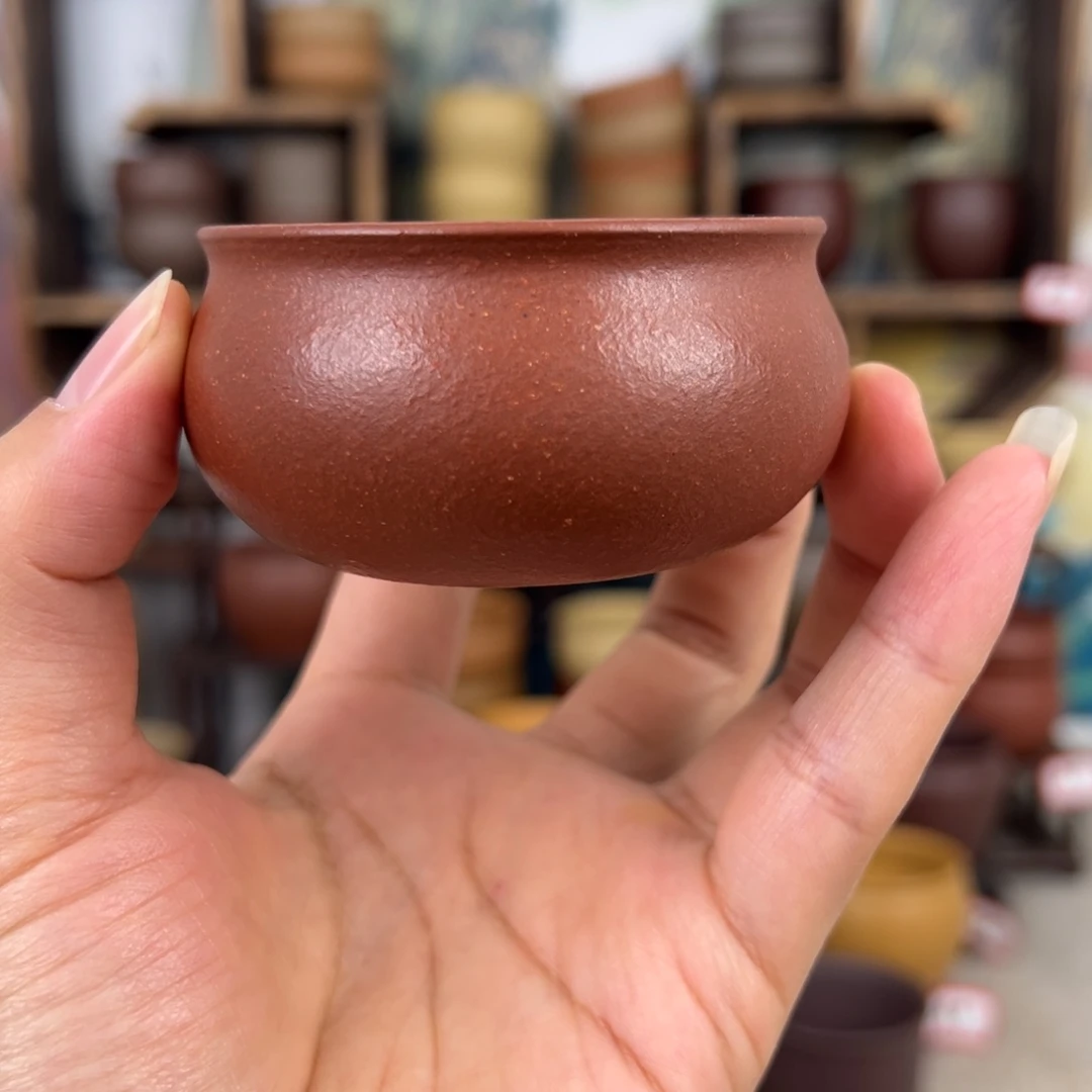 紫砂茶杯拙器甄选，纯原本矿。