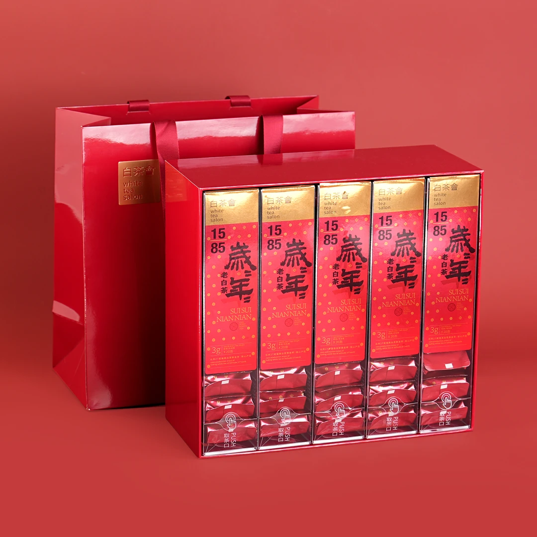 六妙直播专属茶叶散茶福鼎白茶2021年一级寿眉泡袋装岁岁年年300g