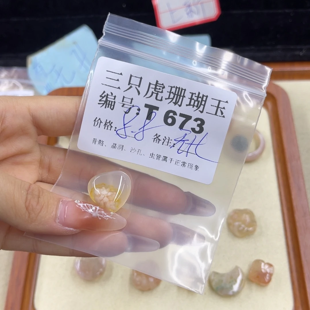 莓***恼硅化珊瑚（珊瑚玉）h未镶嵌