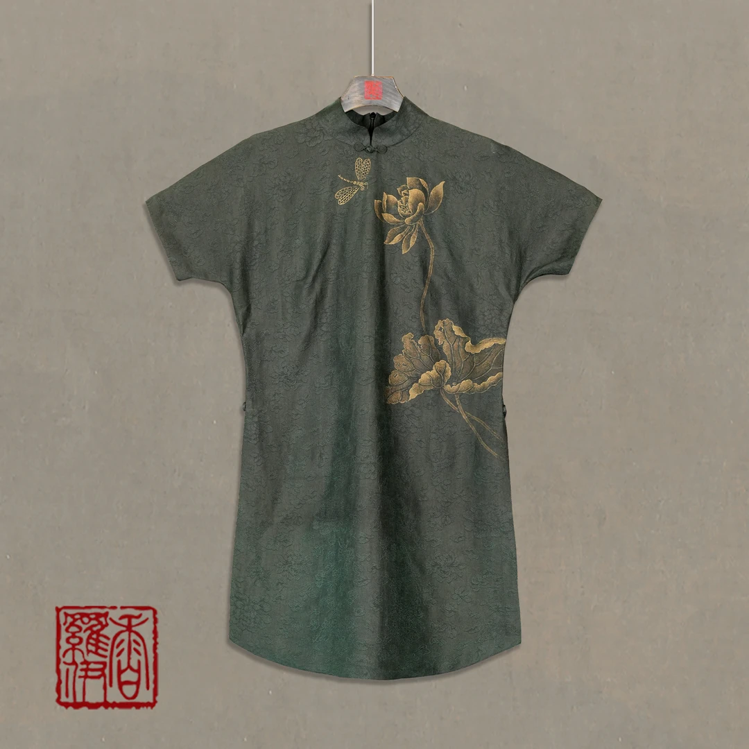 香罗伊【裙黎】传统复古手绘上衣