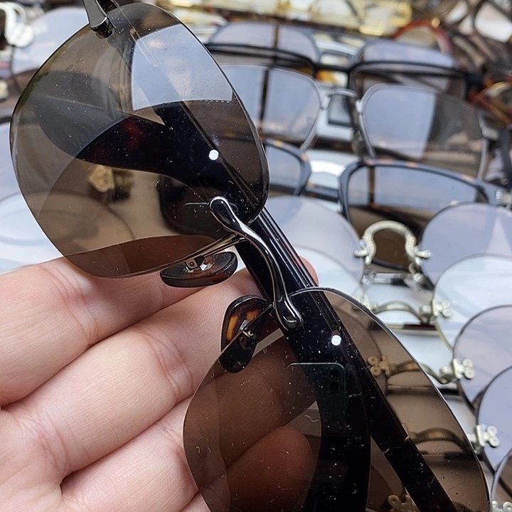 分体款天然水晶石头眼镜