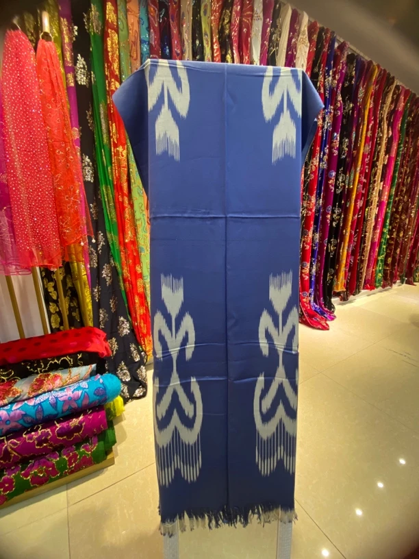 新疆包邮和田纯手工艾特莱斯布料