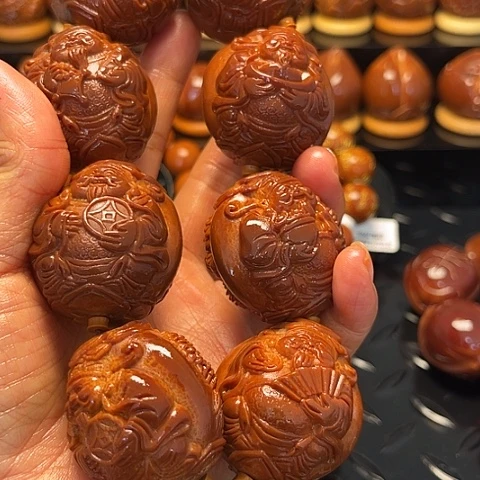 A***g手串/手链橄榄核龙财288