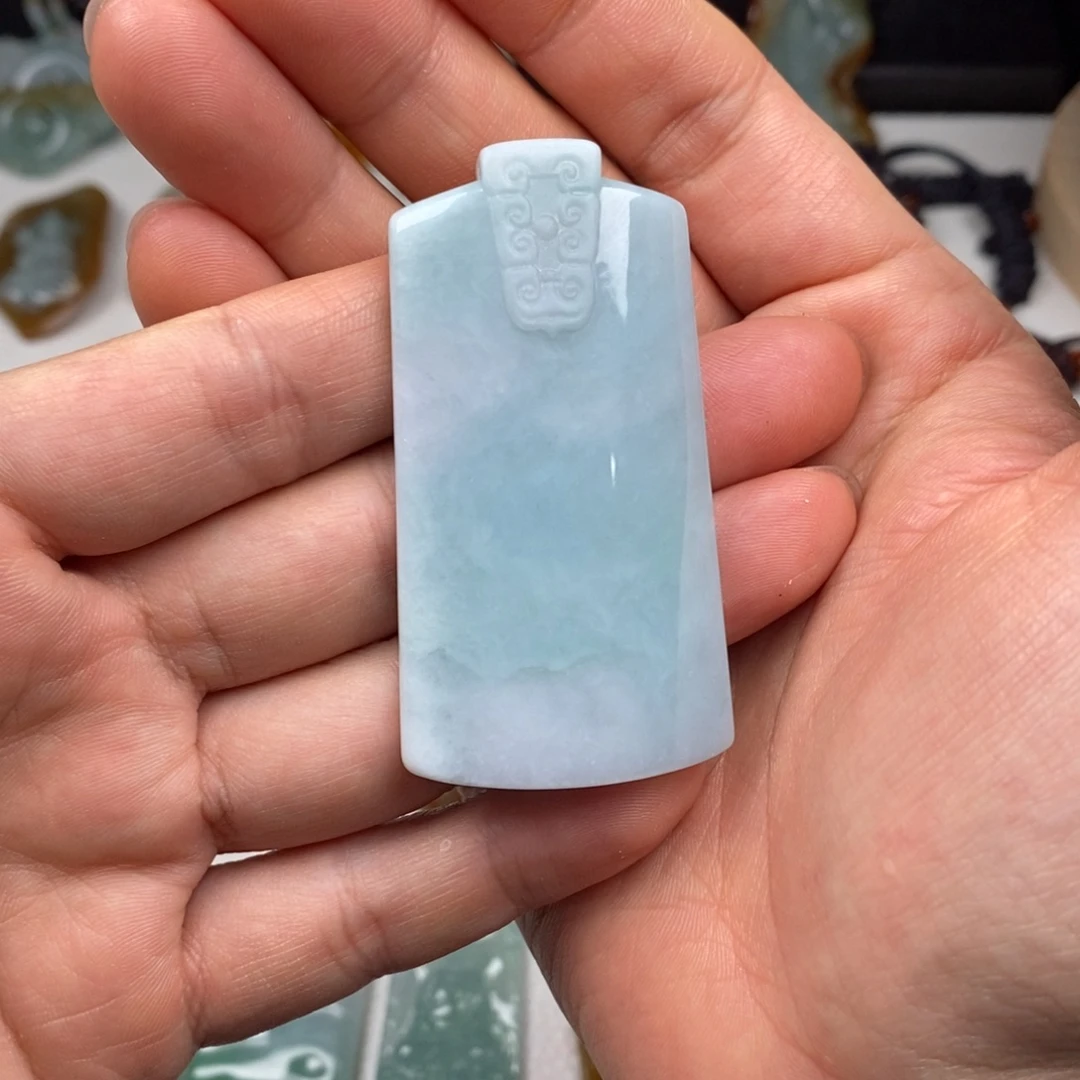 定制翡翠未镶嵌无事牌