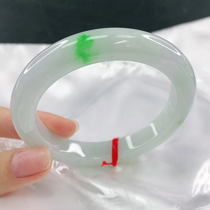 翡翠未镶嵌手镯圈56，28026