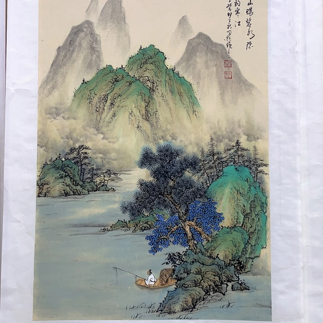 国画手绘国画，精品山水，画心