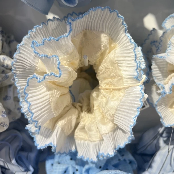 罗曼双层褶皱花边发圈